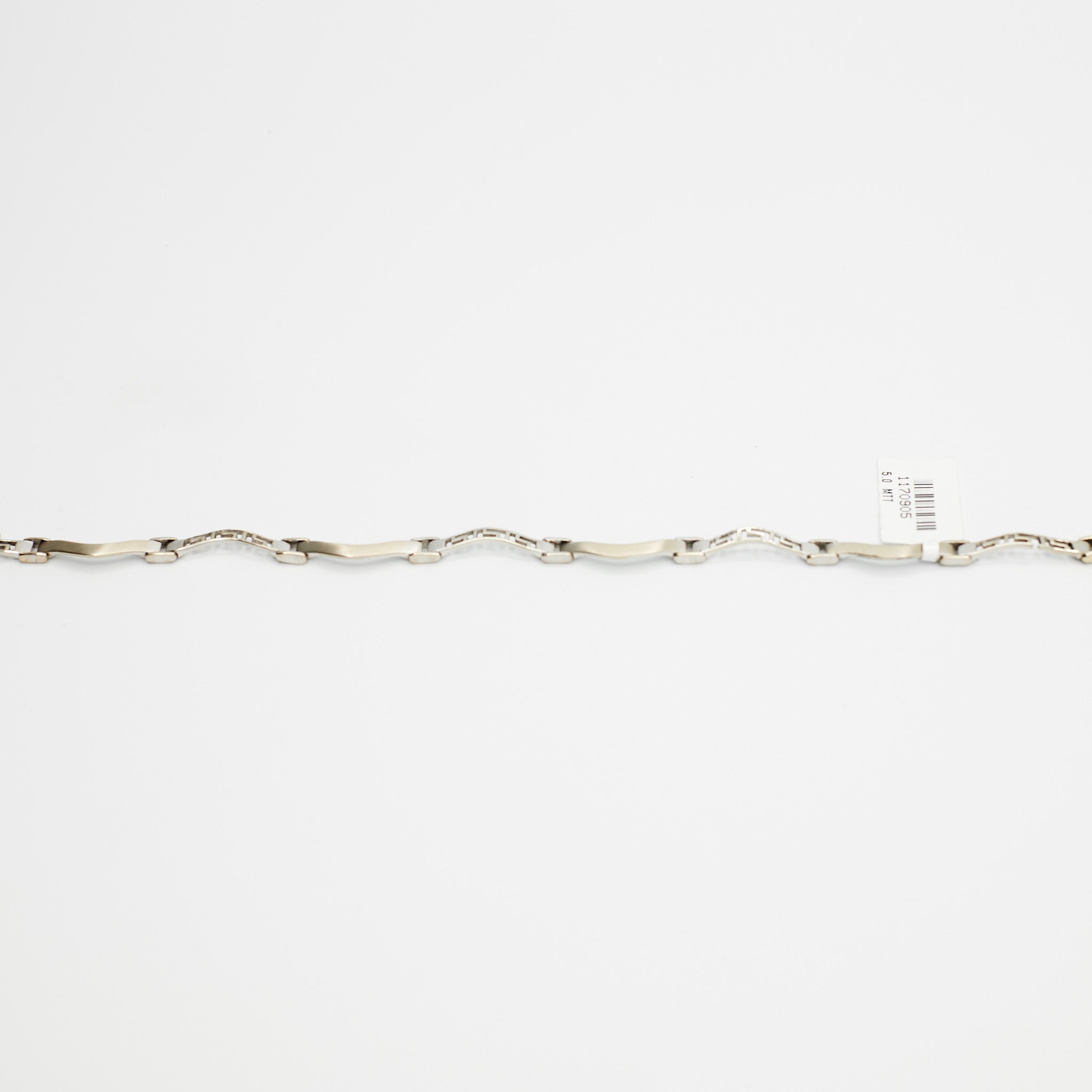 Fancy Design Link Bracelet (14K White Gold)