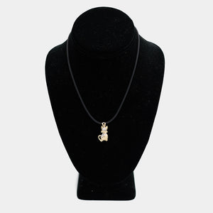 Pre-Owned 14k Yellow Gold Cat Charm w/ White Stones | B.G. Loan & Jewelry Co.