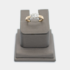 Pre-Owned 14k Yellow Gold Engagement Ring w/ Emerald Cut Diamonds | B.G. Loan & Jewelry Co.
