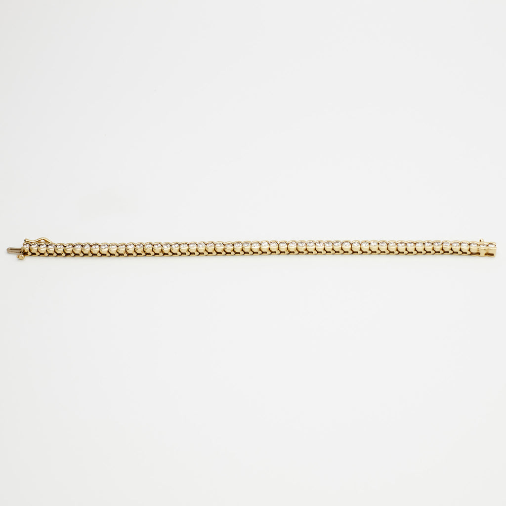 (Pre-Owned) 14K Gold Diamond Tennis Bracelet - 7" - B.G. Loan and Jewelry Co.