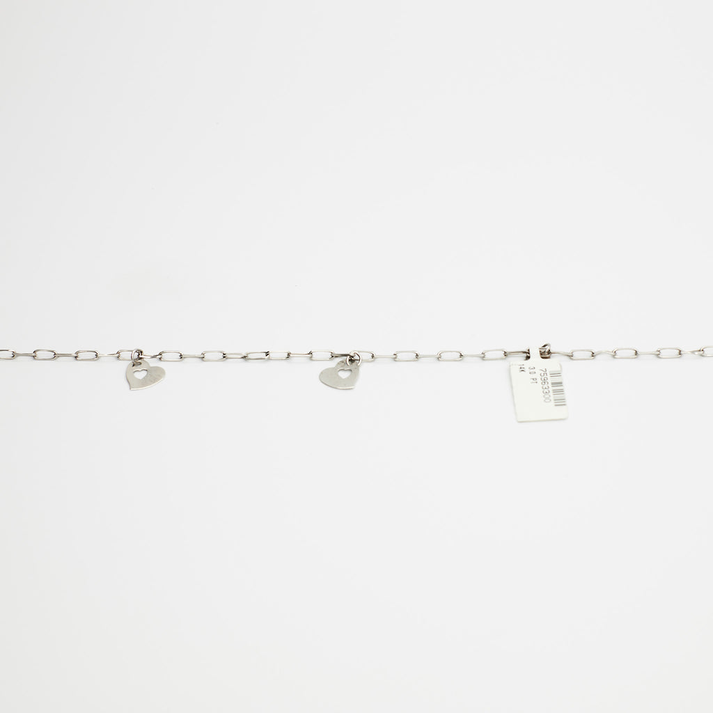 Heart Bracelet (14K White Gold)