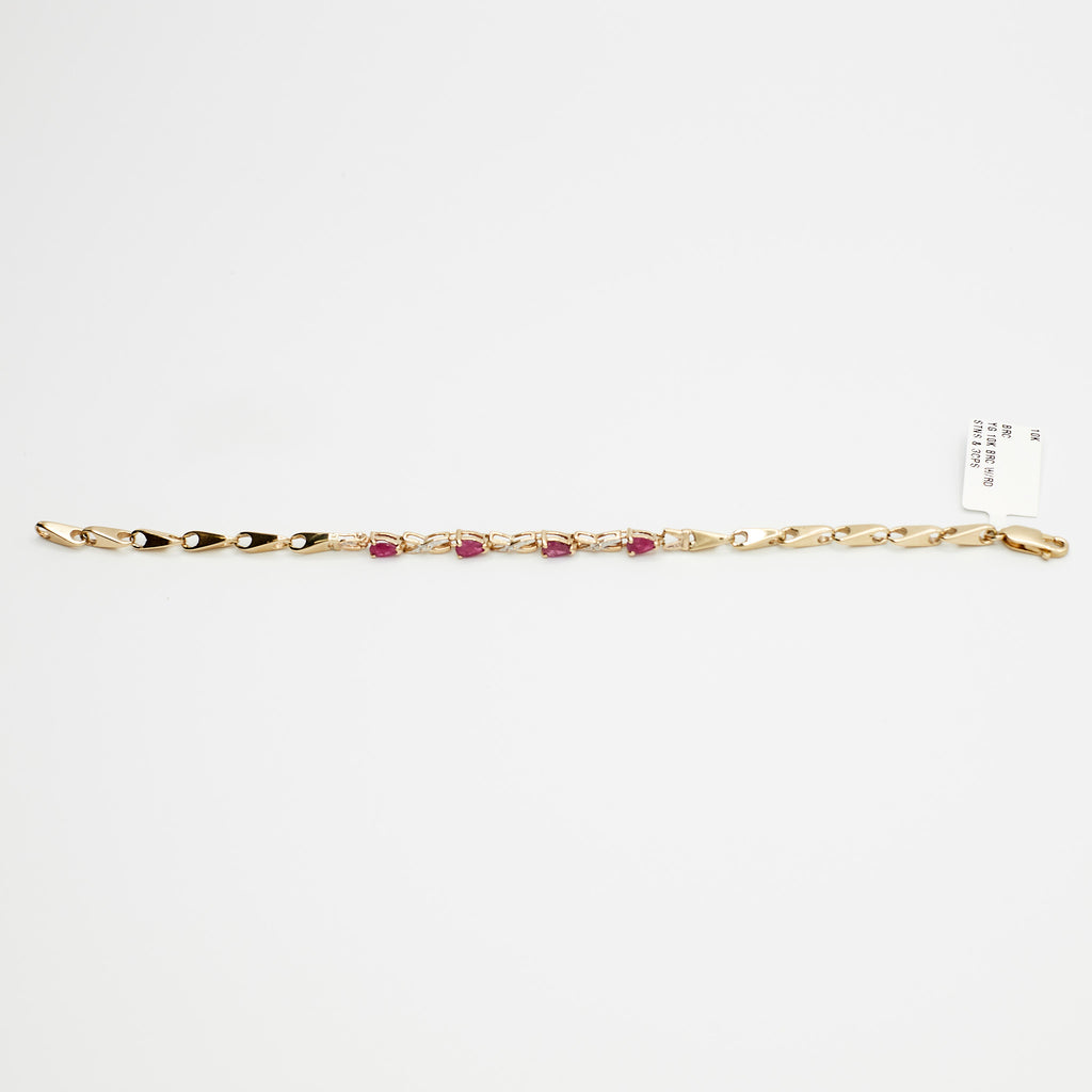 Multi Gemstone Bracelet (10K Gold)