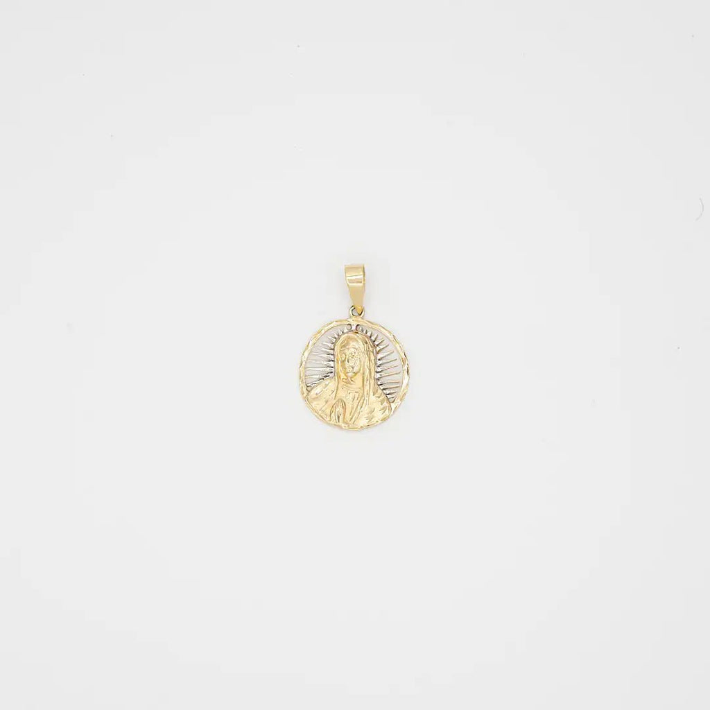 Pre-Owned 10K Gold/White Gold Virgin Mary Pendant - 2" | B.G. Loan & Jewelry Co. - B.G. Loan & Jewelry Co.