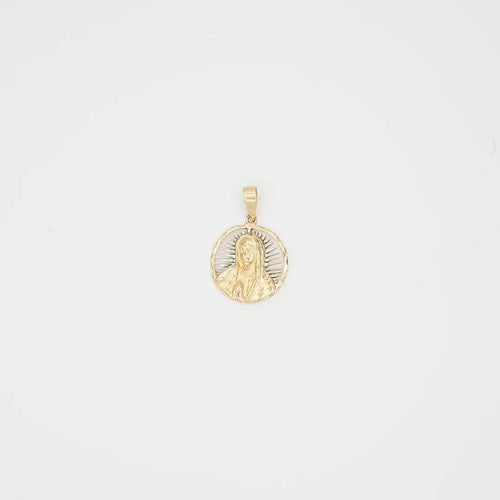 Pre-Owned 10K Gold/White Gold Virgin Mary Pendant - 2" | B.G. Loan & Jewelry Co. - B.G. Loan & Jewelry Co.