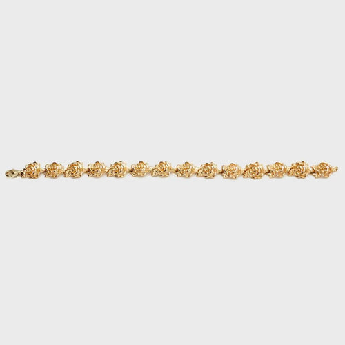 Pre-Owned 14K Gold Flower Bracelet - 7" | B.G. Loan & Jewelry Co. - B.G. Loan & Jewelry Co.