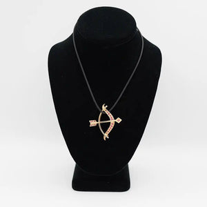 Pre-Owned 14K Gold Red Stone Bow and Arrow Pendant - 2" | B.G. Loan & Jewelry Co.