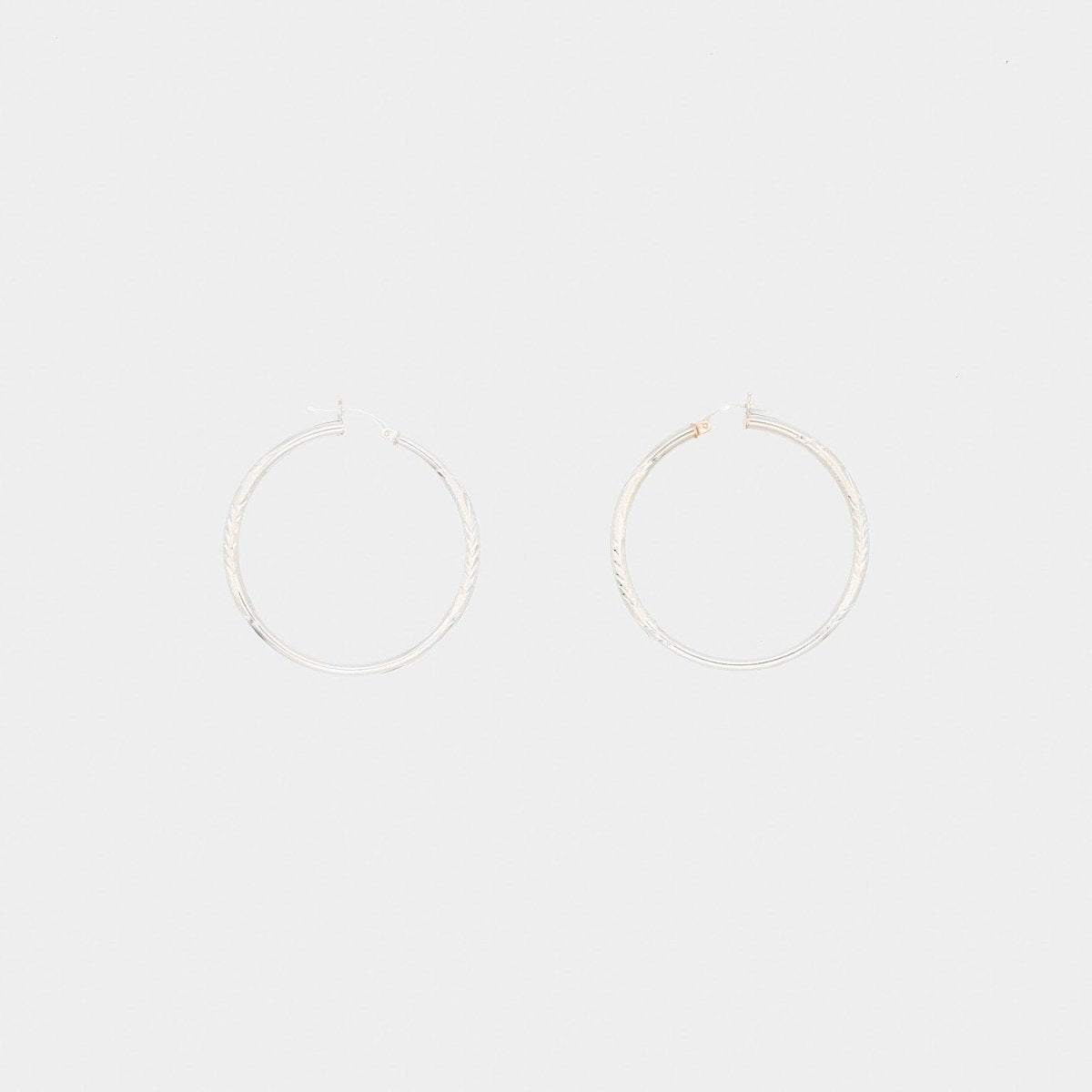 Pre-Owned 14K White Gold Hoop Earrings - O/S | B.G. Loan & Jewelry Co. - B.G. Loan & Jewelry Co.