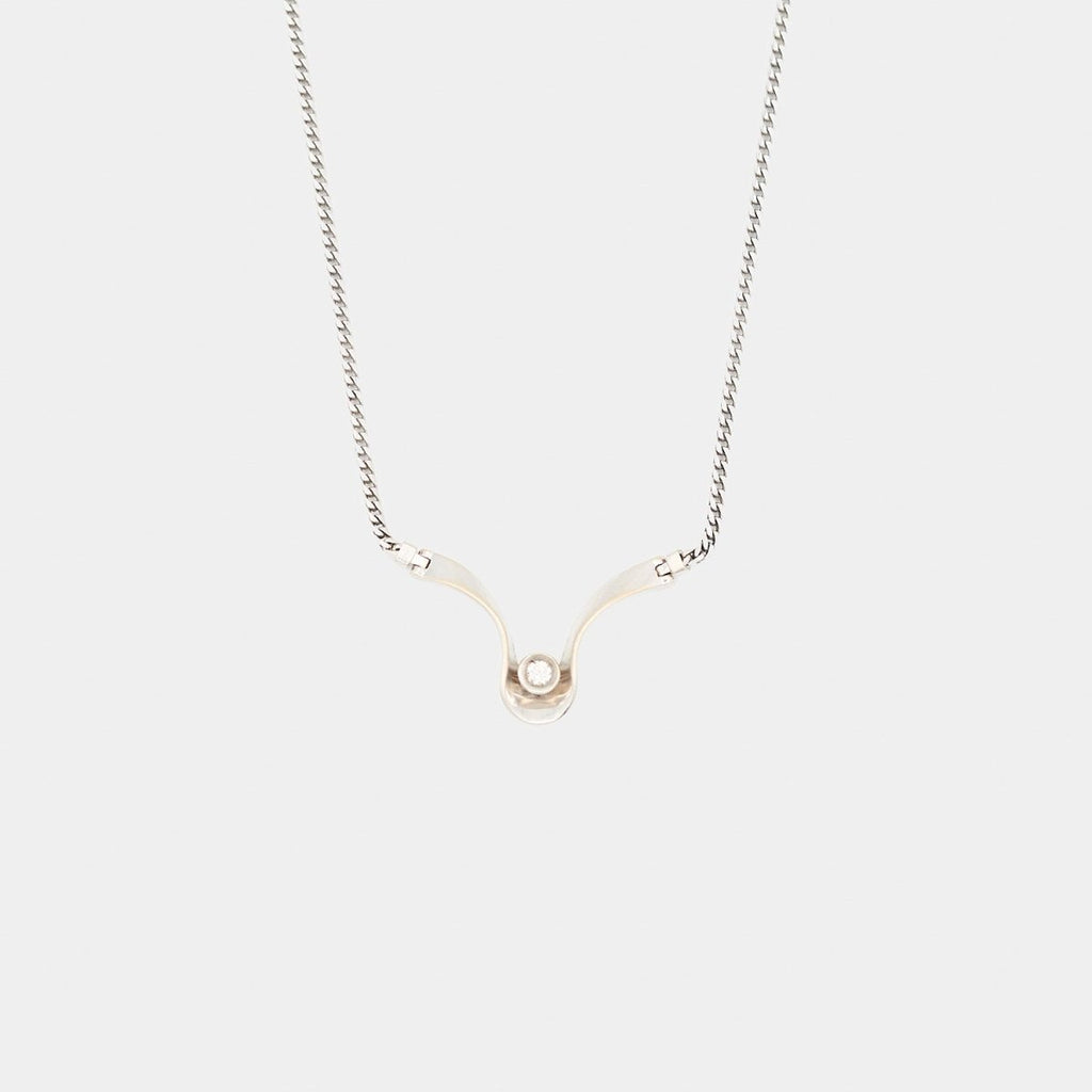 Pre - Owned 14K White Gold White Diamond Necklace - 17.25" | B.G. Loan & Jewelry Co. - B.G. Loan & Jewelry Co.