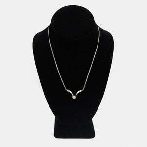 Pre-Owned 14K White Gold White Diamond Necklace - 17.25" | B.G. Loan & Jewelry Co.