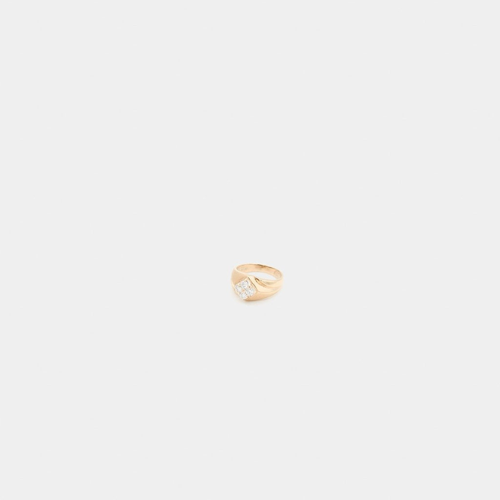 Pre - Owned 14K Yellow Gold Diamond Ring - Size 7.25 | B.G. Loan & Jewelry Co. - B.G. Loan & Jewelry Co.