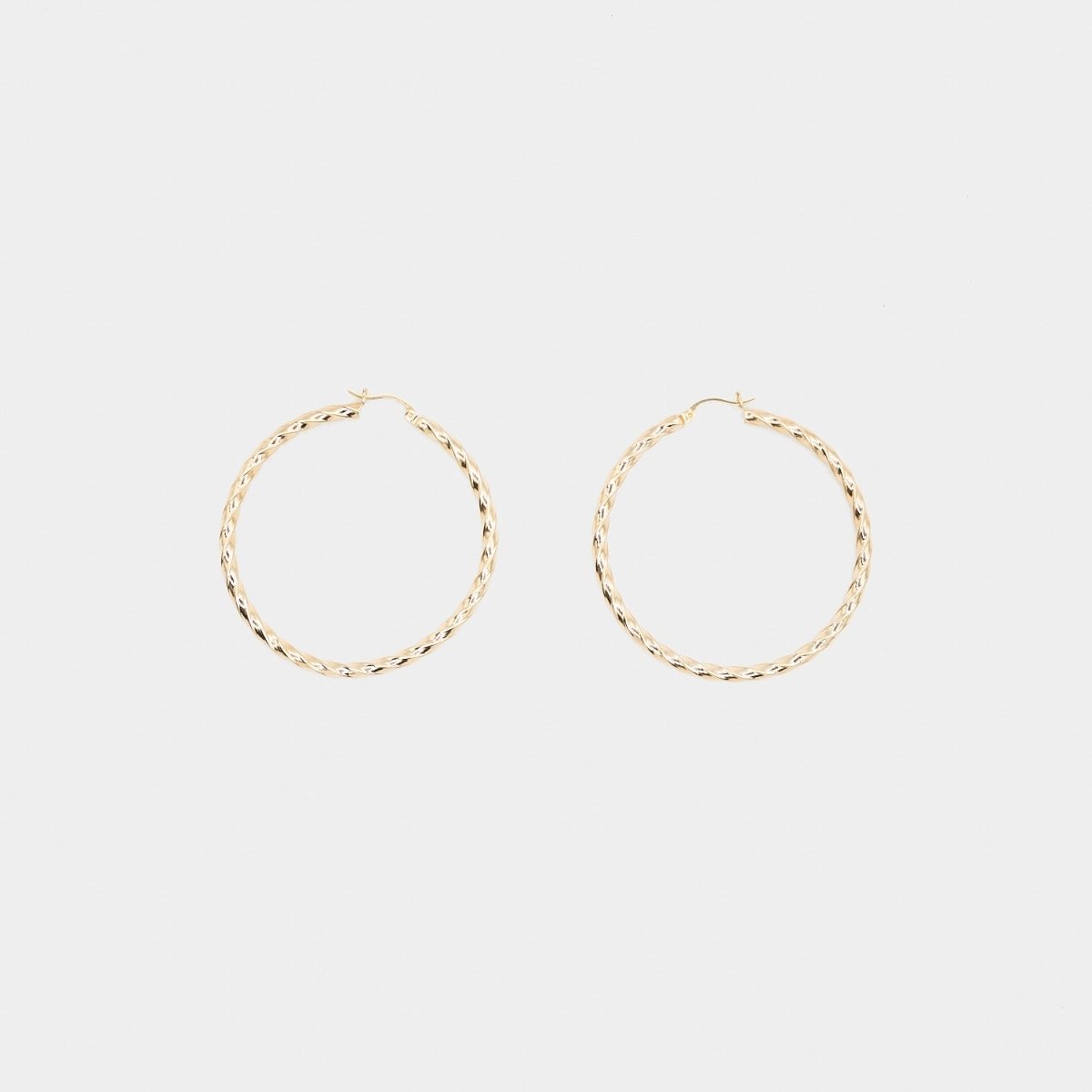 Pre - Owned 14K Yellow Gold Twist Hoop Earrings - O/S | B.G. Loan & Jewelry Co. - B.G. Loan & Jewelry Co.