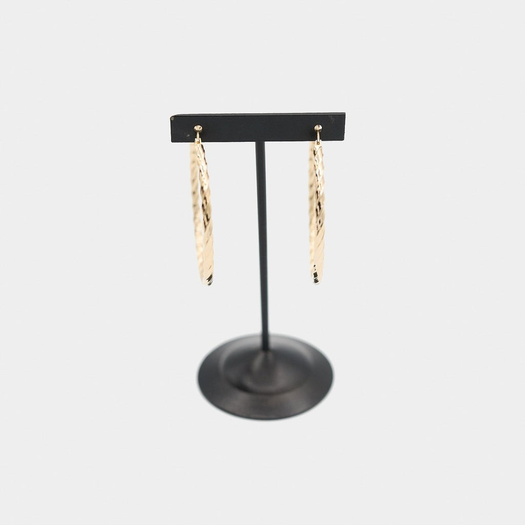 Pre - Owned 14K Yellow Gold Twist Hoop Earrings - O/S | B.G. Loan & Jewelry Co. - B.G. Loan & Jewelry Co.