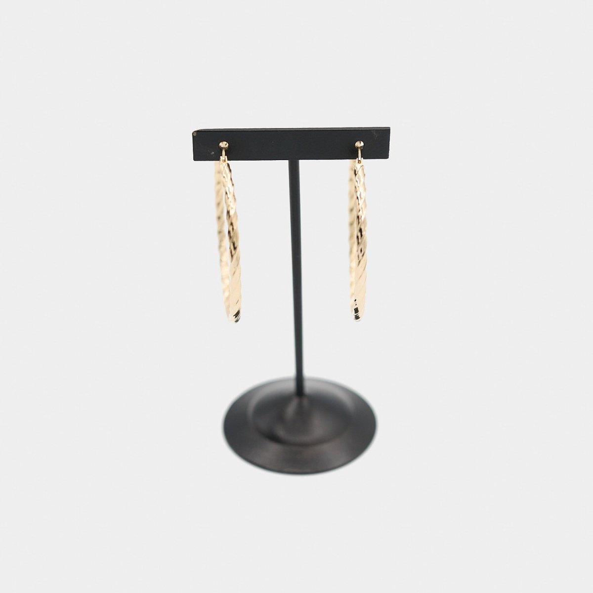 Pre - Owned 14K Yellow Gold Twist Hoop Earrings - O/S | B.G. Loan & Jewelry Co. - B.G. Loan & Jewelry Co.