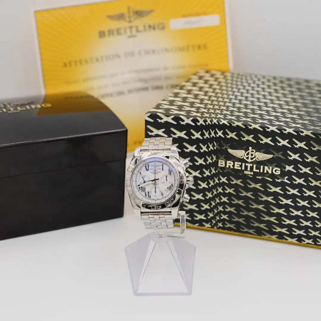Pre - Owned Breitling Chronomat 44 (AB0110) Stainless Steel 44mm Automatic Men's Watch | B.G. Loan & Jewelry Co. - B.G. Loan & Jewelry Co.