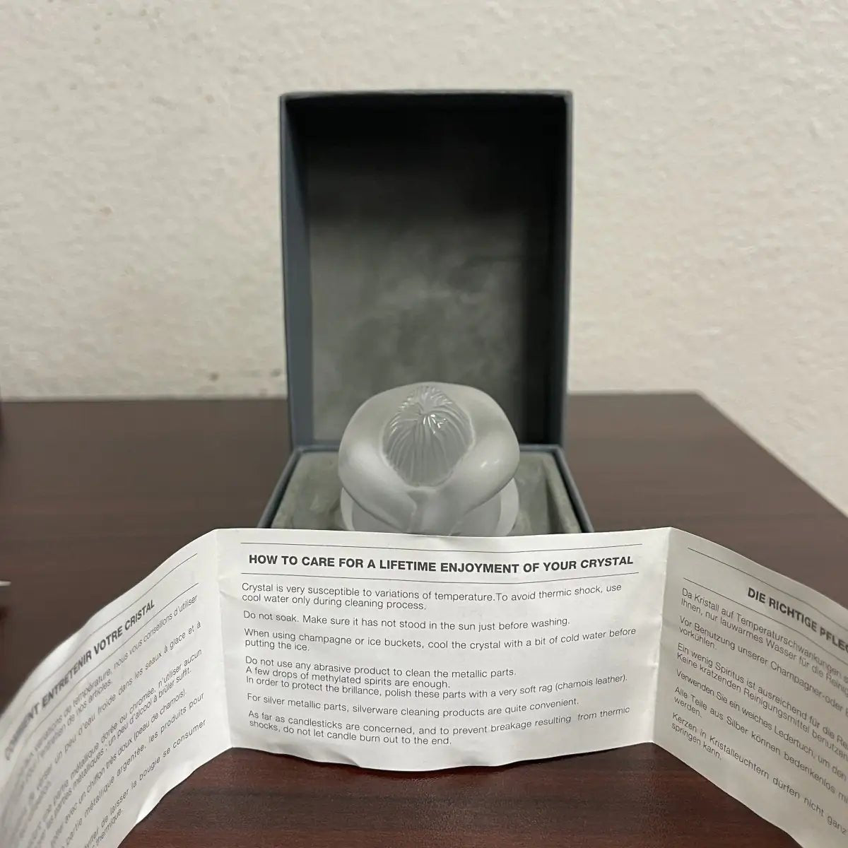 Pre-Owned Lalique Nu Nabhi Crystal Figurine | B.G. Loan & Jewelry Co. - B.G. Loan & Jewelry Co.