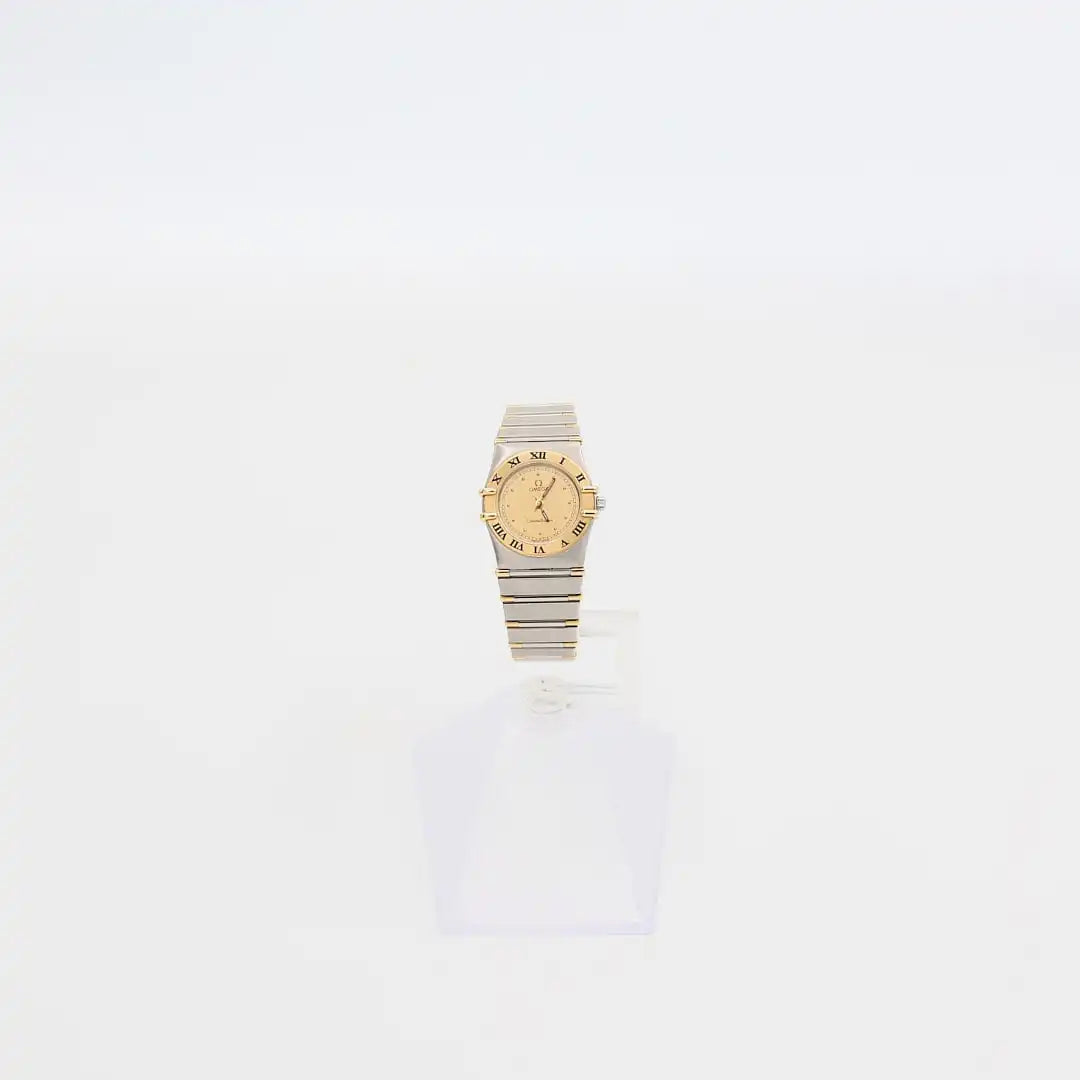 Pre - Owned Omega Constellation (795.1080) 18K Gold/Stainless 22mm Steel Quartz Women's Watch | B.G. Loan & Jewelry Co. - B.G. Loan & Jewelry Co.