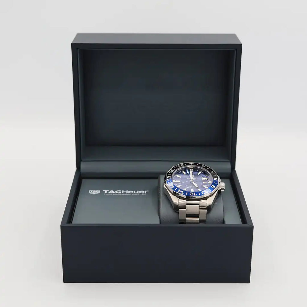 Pre - Owned Tag Heuer Aquaracer (WAY201T.BA0927) Stainless Steel 43mm Automatic Men's Watch | B.G. Loan & Jewelry Co. - B.G. Loan & Jewelry Co.