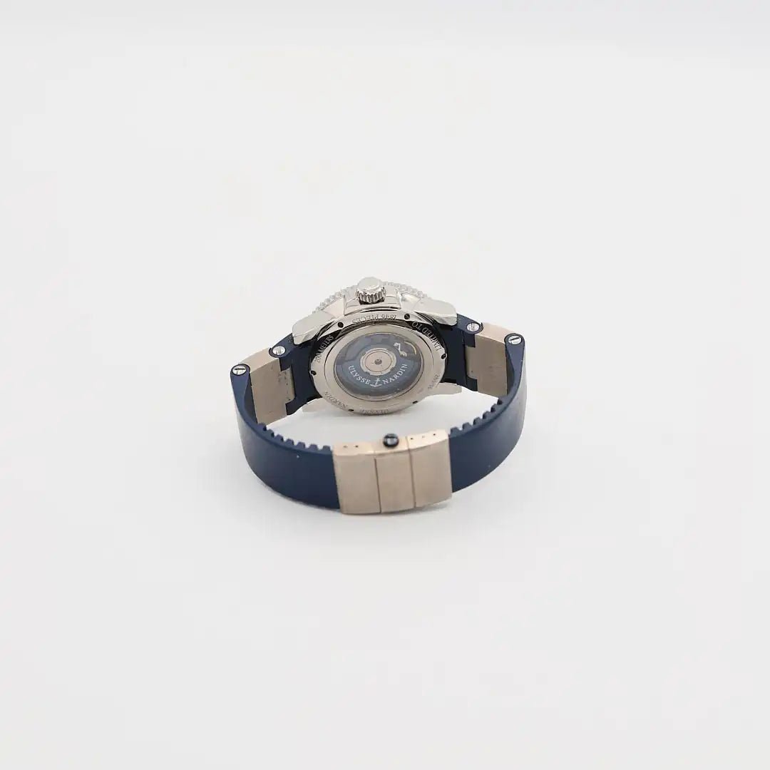 Pre-Owned Ulysse Nardin Limited Edition Maxi Marine Driver Blue Surf (263-36) Stainless Steel 43mm Automatic Men's Watch - B.G. Loan & Jewelry Co. - B.G. Loan & Jewelry Co.