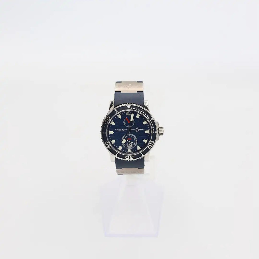 Pre-Owned Ulysse Nardin Limited Edition Maxi Marine Driver Blue Surf (263-36) Stainless Steel 43mm Automatic Men's Watch - B.G. Loan & Jewelry Co. - B.G. Loan & Jewelry Co.