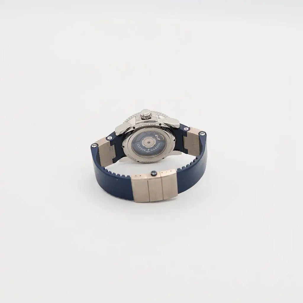Pre - Owned Ulysse Nardin Limited Edition Maxi Marine Driver Blue Surf (263 - 36) Stainless Steel 43mm Automatic Men's Watch - B.G. Loan & Jewelry Co. - B.G. Loan & Jewelry Co.