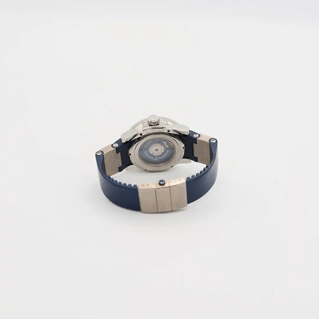 Pre - Owned Ulysse Nardin Limited Edition Maxi Marine Driver Blue Surf (263 - 36) Stainless Steel 43mm Automatic Men's Watch - B.G. Loan & Jewelry Co. - B.G. Loan & Jewelry Co.